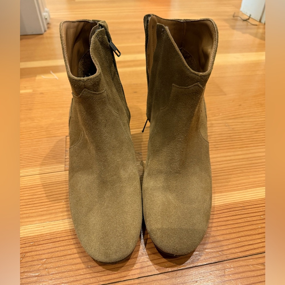 Isabel Marant Brown Suede Ankle Dicker Boots